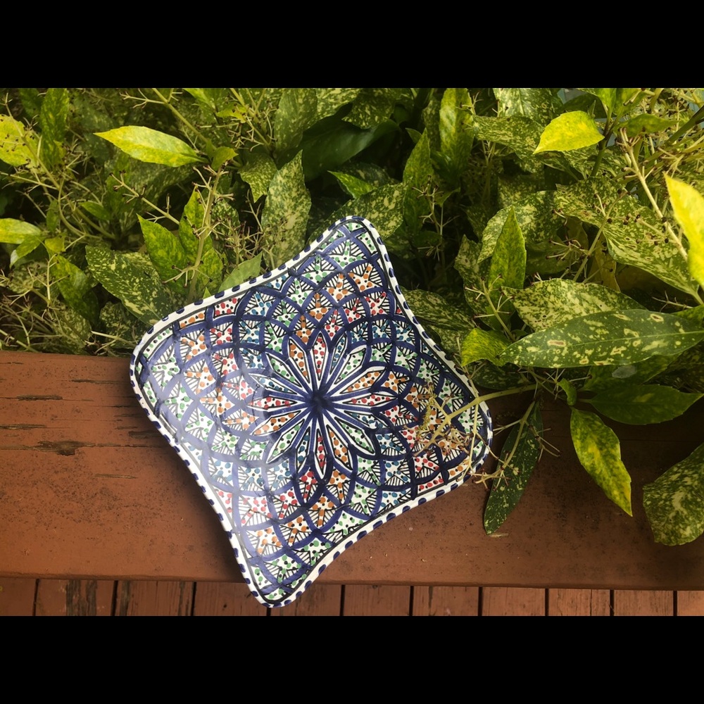 Tunisian Ceramic Plate - Unique Design